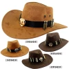 Cowboy Hat Suede High Quality Unisex Hat H005 Winter Customize dad Cap Hats Men