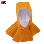 Cowhide Leather Welding Hat Cloak of Welder High Temperature Resistant Welder Working Head Shoulder Protect