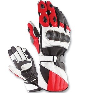 cowhide motorcycle racing gloves customized motorbike riding leather glove/ Sports Riding Leather Motorcycle Racing Gloves