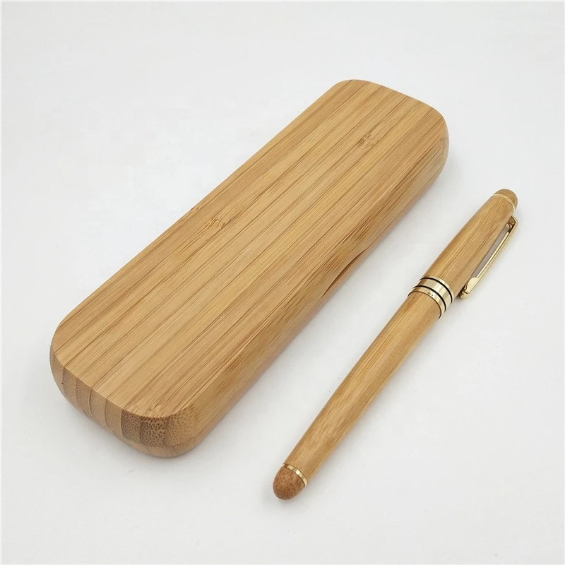 Creative Bamboo Pen Pearl Pen Set Environmental Protection Bamboo Pen Box Company Business Gift Customized LOgo