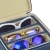 Import Custom 3 slot faux leather eyewear eyeglasses sunglasses storage box from China