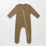 Custom Brand Bamboo Baby Rompers Newborn Jumpsuits Rompers Long Sleeve Babys Overall For Summer Soft Baby Jumpsuits