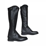 Custom Design Horse Riding Chaps Cowhide Gaiter Half Chaps with Elasticated Panel for Men and Women