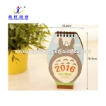 Custom Eco-friendly New Design 320g Promotional Cheap Table Calendar