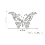 Custom Fashion Models Sweater Accessories Micro Pave rhinestone Butterfly Brooch