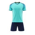 Custom High Quality Men Sports Football Soccer Shirt Shorts 2 Pieces Wear Quick Drying Breathable Tracksuits Sports Set