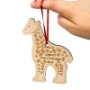 custom  laser cut   different animal shape  wood hanging decorations for crafts
