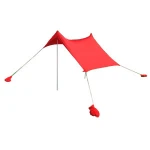 custom lightweight portable UV protection lycra sun shde canopy beach tent shelter with sand bags