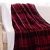 Custom printed flannel fleece and sherpa bonded throw blanket wholesale plaid blanket