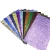 Import Custom Purple Shoe Fabric Glitter Synthetic Leather 43367 from China