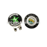 custom the new product zinc alloy hard enamel golf hat clip