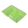 Custom Transparent Food Packaging Box Take Away Disposable Microwavable Plastic Food Container Case