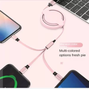Universal Retractable 3 In 1 usb cable Multi Multiple 3in1 Usb Charging Charger Cable data cable