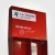 Import Customized Cardboard Red color  Compartment Retail Display Rack from China