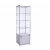 Import Customized free standing glass tower showcase display cabinet, glass cabinets display showcase from China