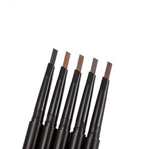 customized private label long lasting natural eyebrow pencil+eyebrow brush