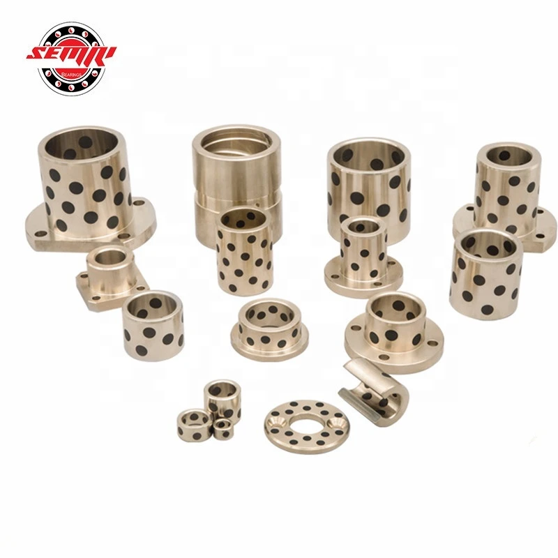 Customized Self Lubricating Straight or flanged Oilless Brass Copper Sleeve Bearing Bushing,Oil Bronze Bushing