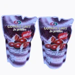 customized stand up pouch with straw for juice,quality plastic baby food puree standing bags,printed colors straw bags