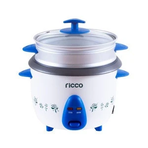 Cute 0.6l mini electric drum rice cooker with beautiful flower printing