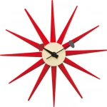 Decorative aluminum Quartz starburst wall clock