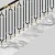 Import Decorative metal indoor antique moulding ss baluster duplex house black rose stainless steel stair railing from China