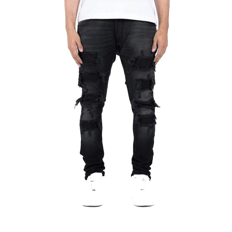 Cotton Jogger Men Pants Harajuku Cargo Jeans Casual Harem Denim Hip Hop  Sweatpants Male Trousers Black S at Amazon Men's Clothing store