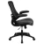 Import Desk Chair with Wheels | Swivel Chair with Mid-Back Black Mesh and LeatherSoft Seat for Home Office and Desk from USA