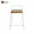 Import Dessert Shop And Restaurant Bar Chair High Cafe Metal Frame Wood Chair from China