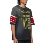 DGT Printing Acid Washed T-shirt Tee Custom Logo Cotton Oversized Boxy Heavyweight Digital Print T shirts