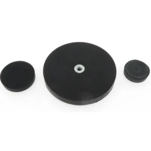 Diameter 2.59" Internal Threaded Pot Neodymium Magnets with Rubber Covered