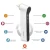Import Digital 2 in 1 touchless forehead and ear thermometer baby body temperature gun dults and kid from China
