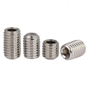 DIN916 304 stainless steel  M3 M4 M5 M6 M8 hexagon socket set screw with cup point