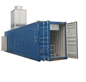 Directly cooling system move container ice block making machine