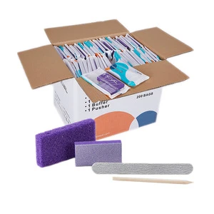Disposable pedicure kit professional nail salon manicure pedicure kit for nail, 200 Kits/Box