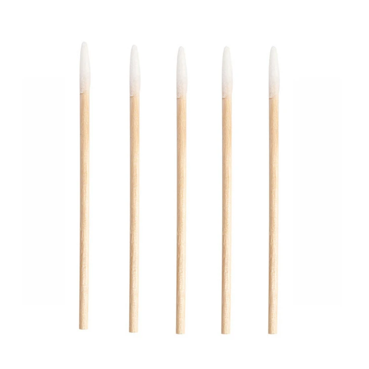 Disposable Pointed Cotton Swab Wooden Cotton Buds For Wholesale