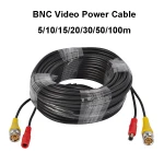 Dongguan Guangying CCTV Camera Accessories BNC Connector Video Power Cable