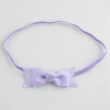 Double Solid Swallowtail Butterfly Elastic Hair Band Accessories Headbands Grosgrain Ribbon Bow