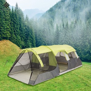 Dropship DS-CT1037  Provide UPF 50+ Sun Shelter 10 people party 190T Polyester camping tent large mosquito tent