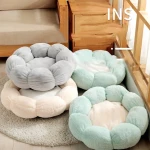 Dropshipping winter warm deep sleep animal bed live pets toys round pet bed soft and dog bed