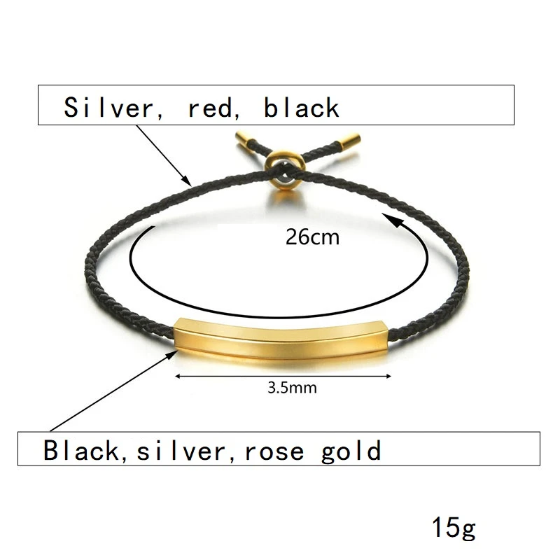 Duoying OEM pulseras joyas stylish colorful bar bracelet jewelry gold plated stainless steel bracelet custom name bracelet