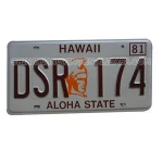 Durable Using Aluminum Souvenir Car License Plate With Reflective Film