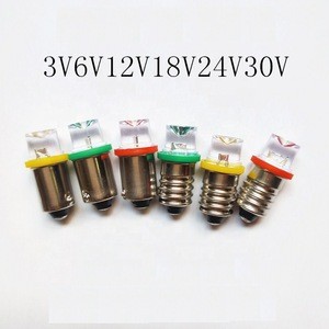 E10 BA9S LED indicator light for 3V 6V 12V 18V 24V 30V