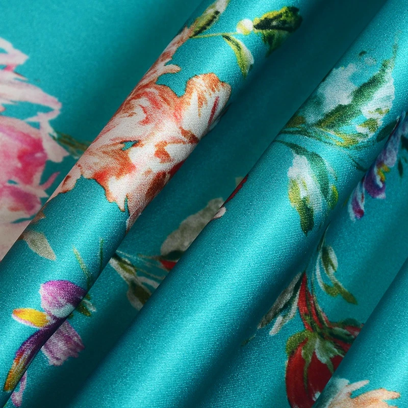 E2169 16.5mm 85gsm New arrival high quality factory price wholesale digital printing real  silk satin fabric