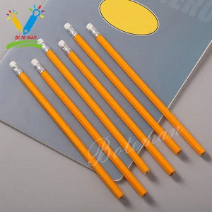 Eco Friendly Customized Package With Logo Printing Wooden HB 2B Pencil For Promotion