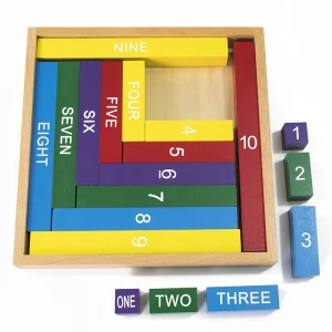 Education Sensory Teaching Aids Color Decimal Stick Number Print Kids Math Learning Toy Montessori Math Toys