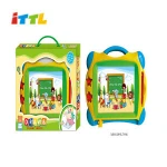 Educational Kids plastic magic writing toy erasable magnetic puzzle drawing board for baby