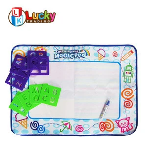 educational toys kids aqua drawing water doodle mat with 10 set