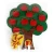 Educational Toys Preschool Supplies Felt Apple Tree and Felt Numbers for Kids Early Learning Numbers