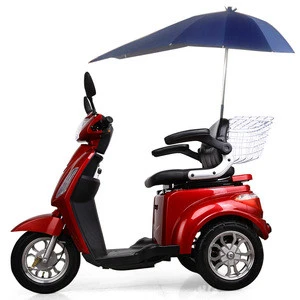 EEC 60km Range Per Charge 3 wheel electric handicapped motor scooter