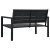 Import Elegant HDPE Plastic Wood Double Garden Bench 120cm with Armrest from China